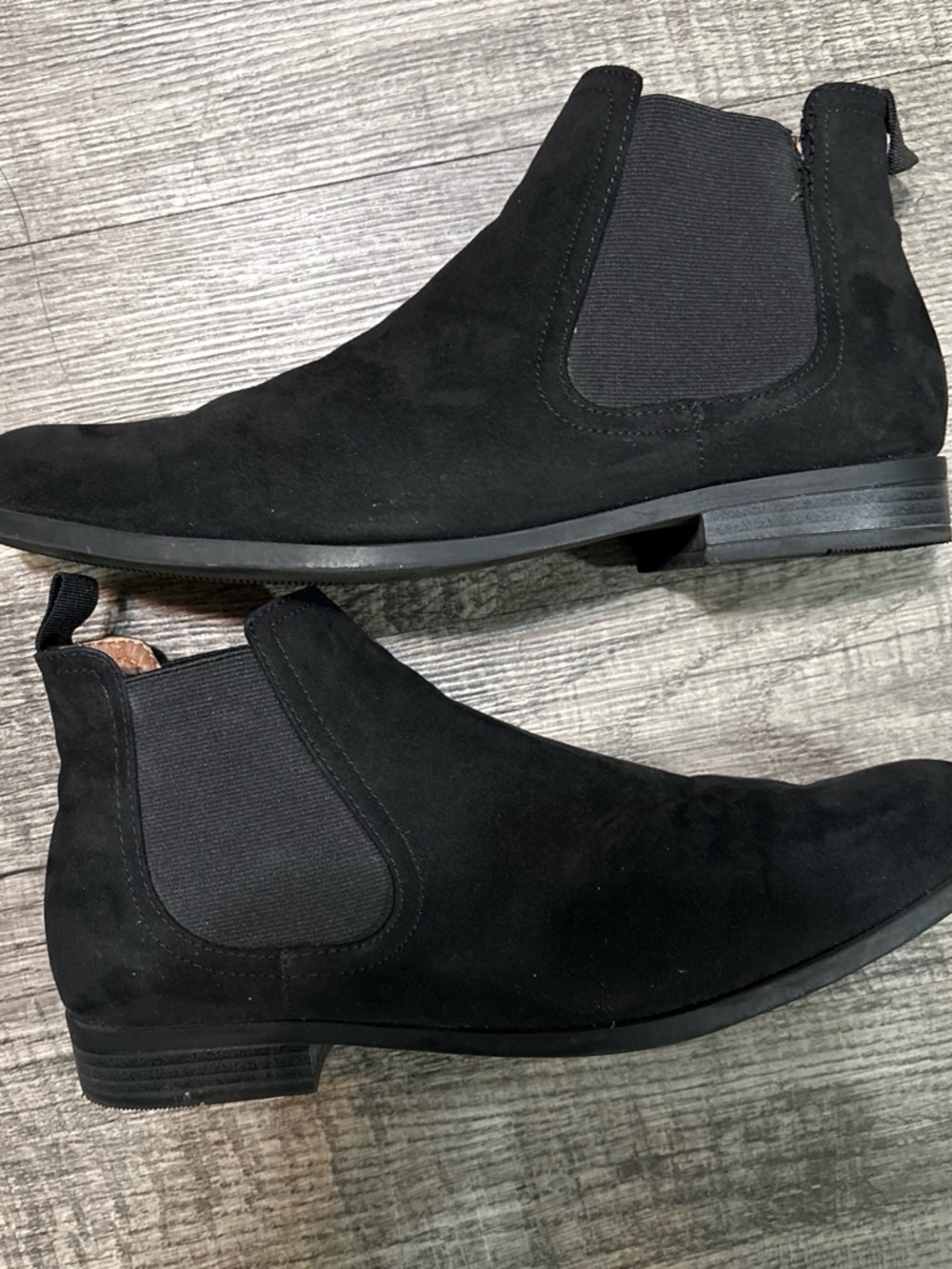 Black Suede Chelsea Boots for Men